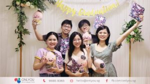 Students celebrating graduation from the Master Level Korean classes at ONLYOU Korean Language School Singapore after successfully completing the Master Korean language program.